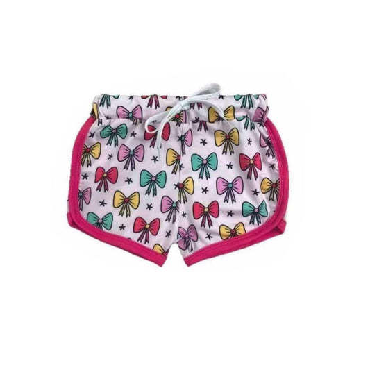 presale SS0461 Baby Girls Colorful Bows Pink Shorts Bottoms D 3.4