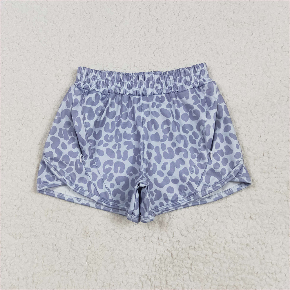 SS0464  Baby Girls Gray Camo Yoga Shorts Bottoms  D 4.11