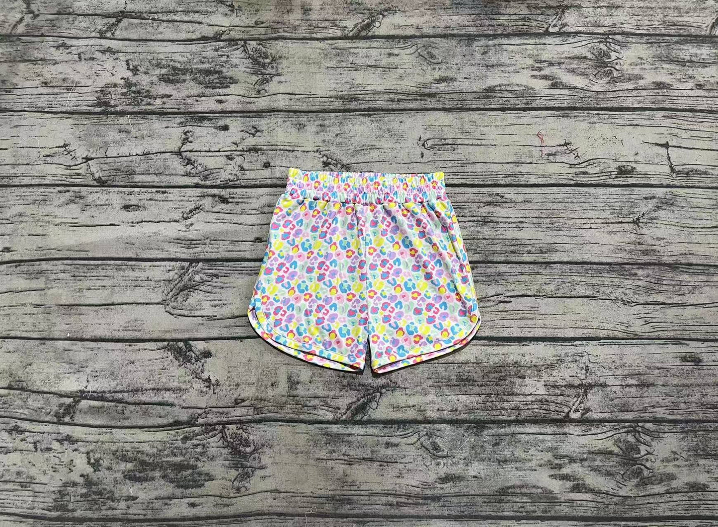 SS0475 Baby Girls Colorful Leopard Sport Shorts Bottoms  D 3.22