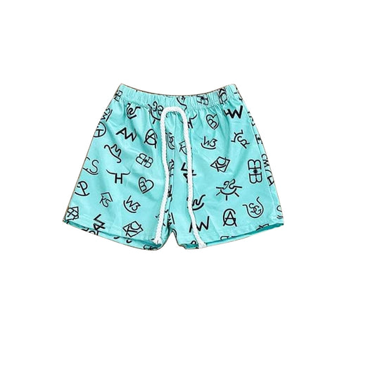 presale SS0509 Baby Boys Blue Letters Shorts Bottoms D 3.20