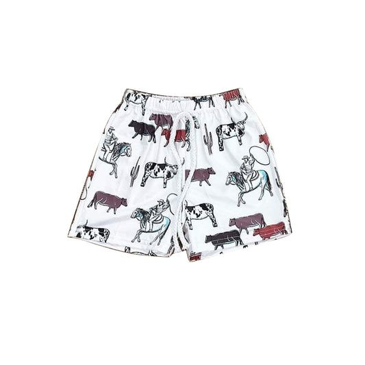 presale SS0512 Baby Boys Horse Rodeo Cactus Shorts Bottoms   D 3.20