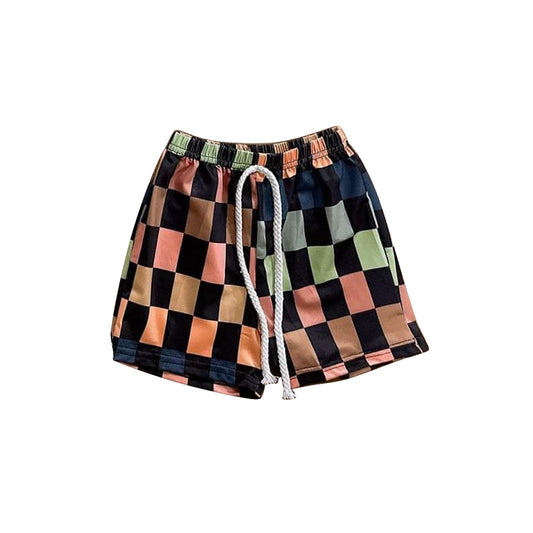 presale SS0517 Baby Boys Colorful Plaid Shorts Bottoms D 3.20