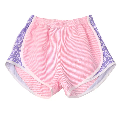 presale SS0520  Baby Girls Purple Floral Shorts Bottoms D 3.19