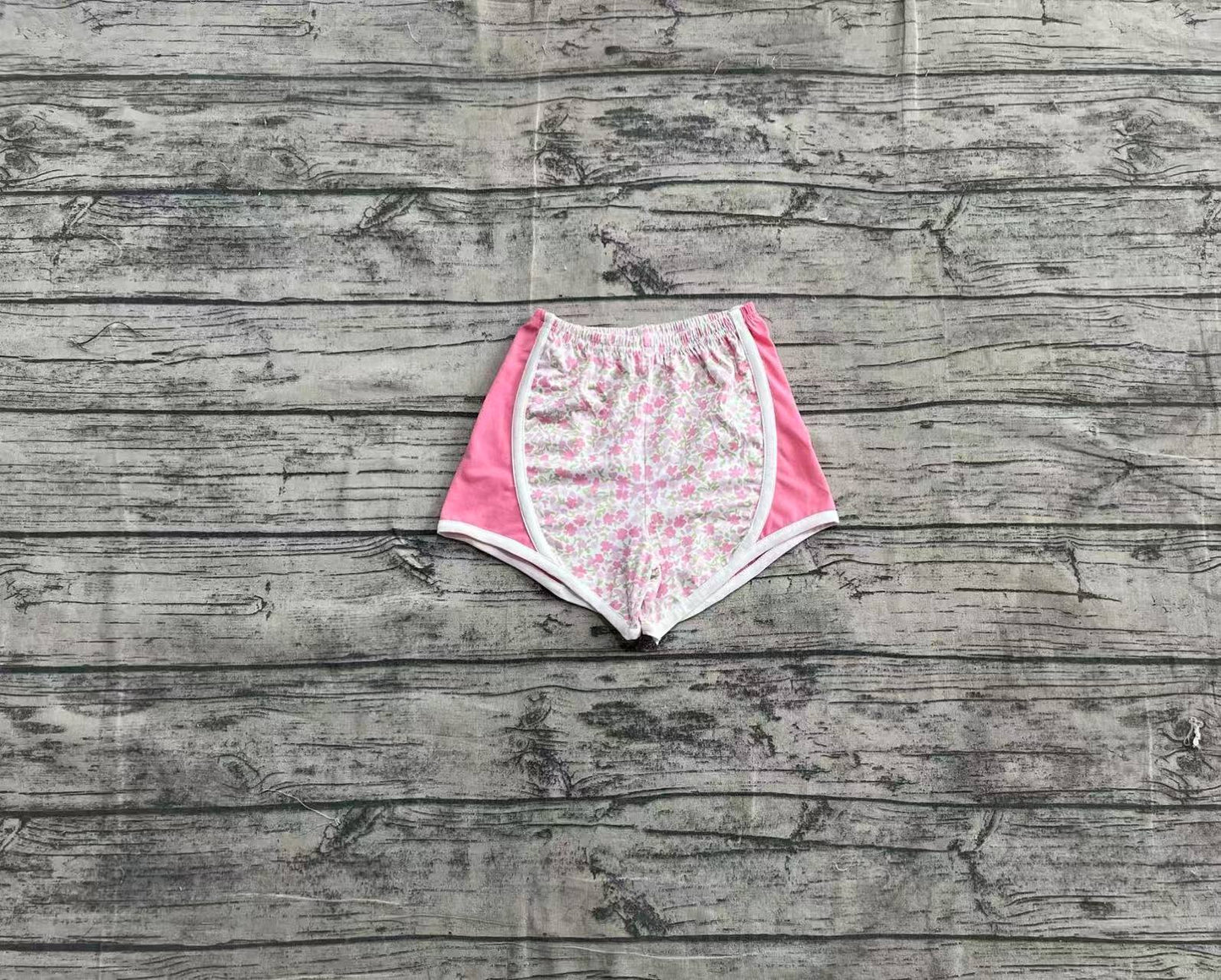 SS0523  Baby Girls Pink Floral Strawberry Shorts Bottoms  D 4.2