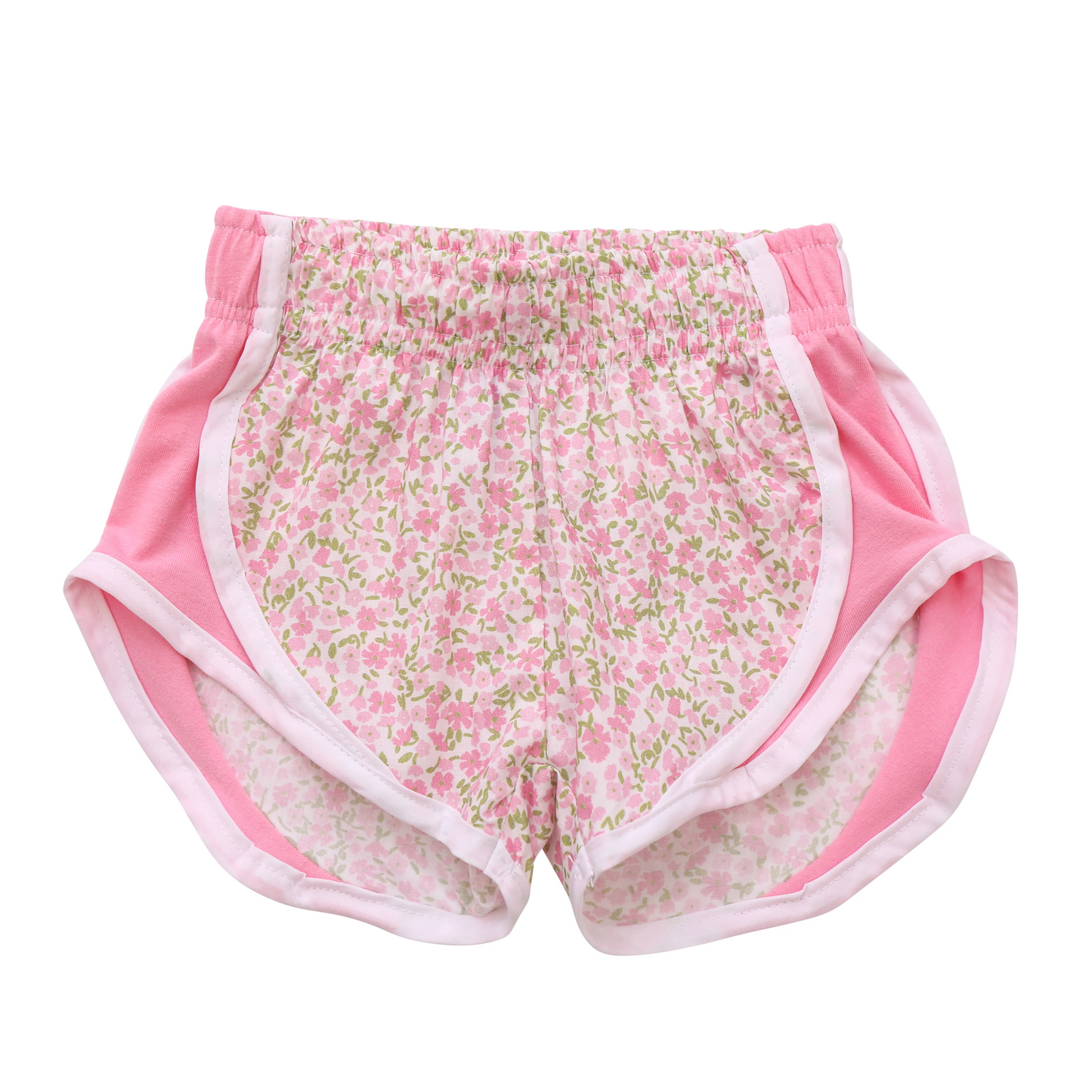 SS0523  Baby Girls Pink Floral Strawberry Shorts Bottoms  D 4.2