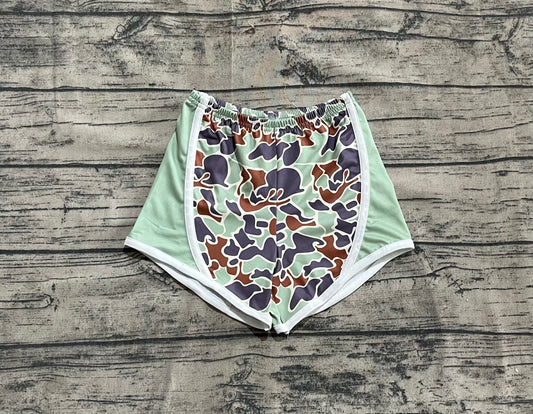 presale SS0529 Baby Girls Green Camo Shorts Bottoms D 4.21