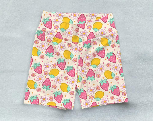 presale SS0533 Baby Girls Flowers Strawberry Biking Shorts Bottoms D 3.22