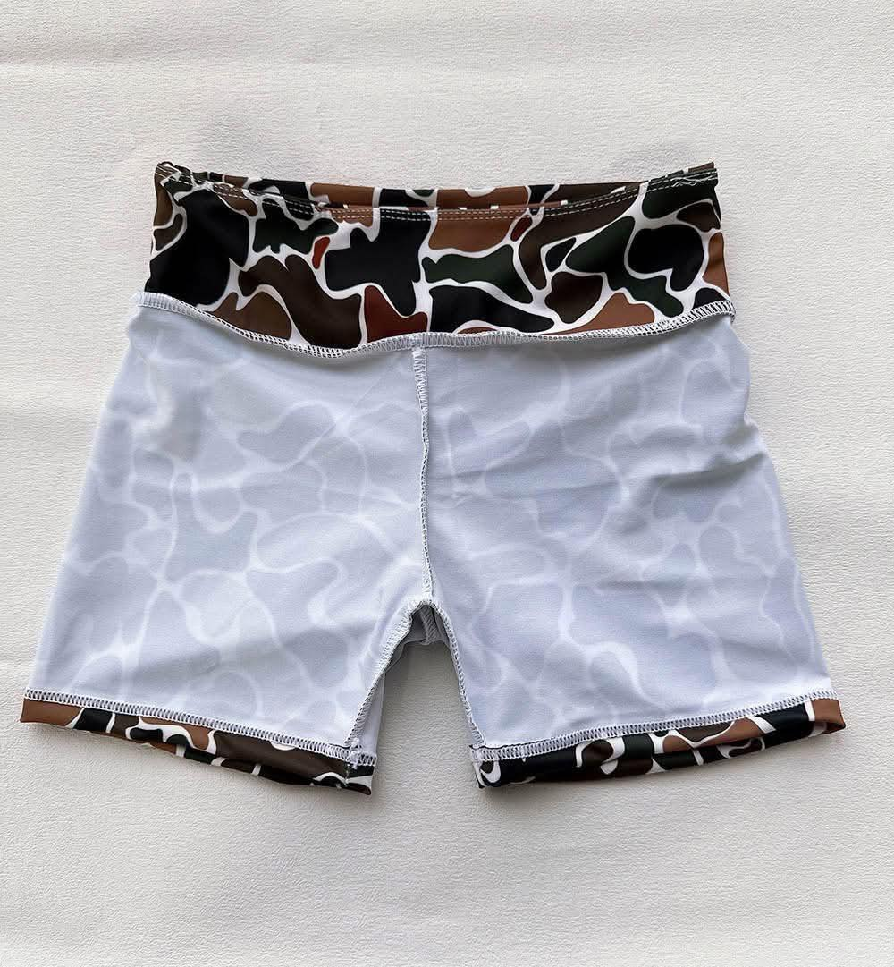 SS0534  Baby Girls Brown Camo Biking Shorts Bottoms  D 4.2