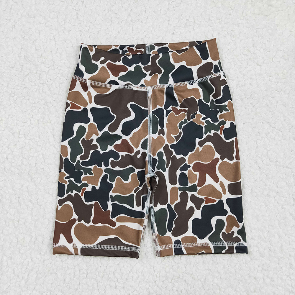SS0534  Baby Girls Brown Camo Biking Shorts Bottoms  D 4.2