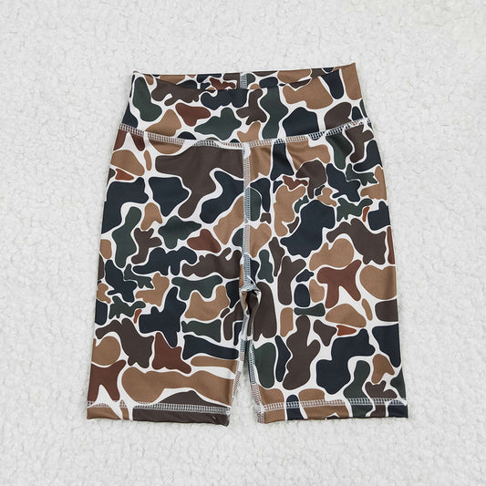 SS0534 Baby Girls Brown Camo Biking Shorts Bottoms D 4.2
