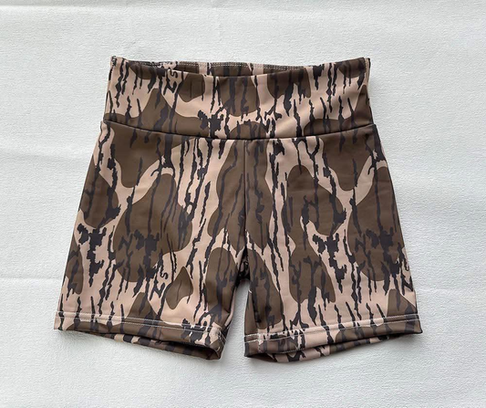 presale SS0535 Baby Girls Olive Bottomland Camo Biking Shorts Bottoms D 3.22