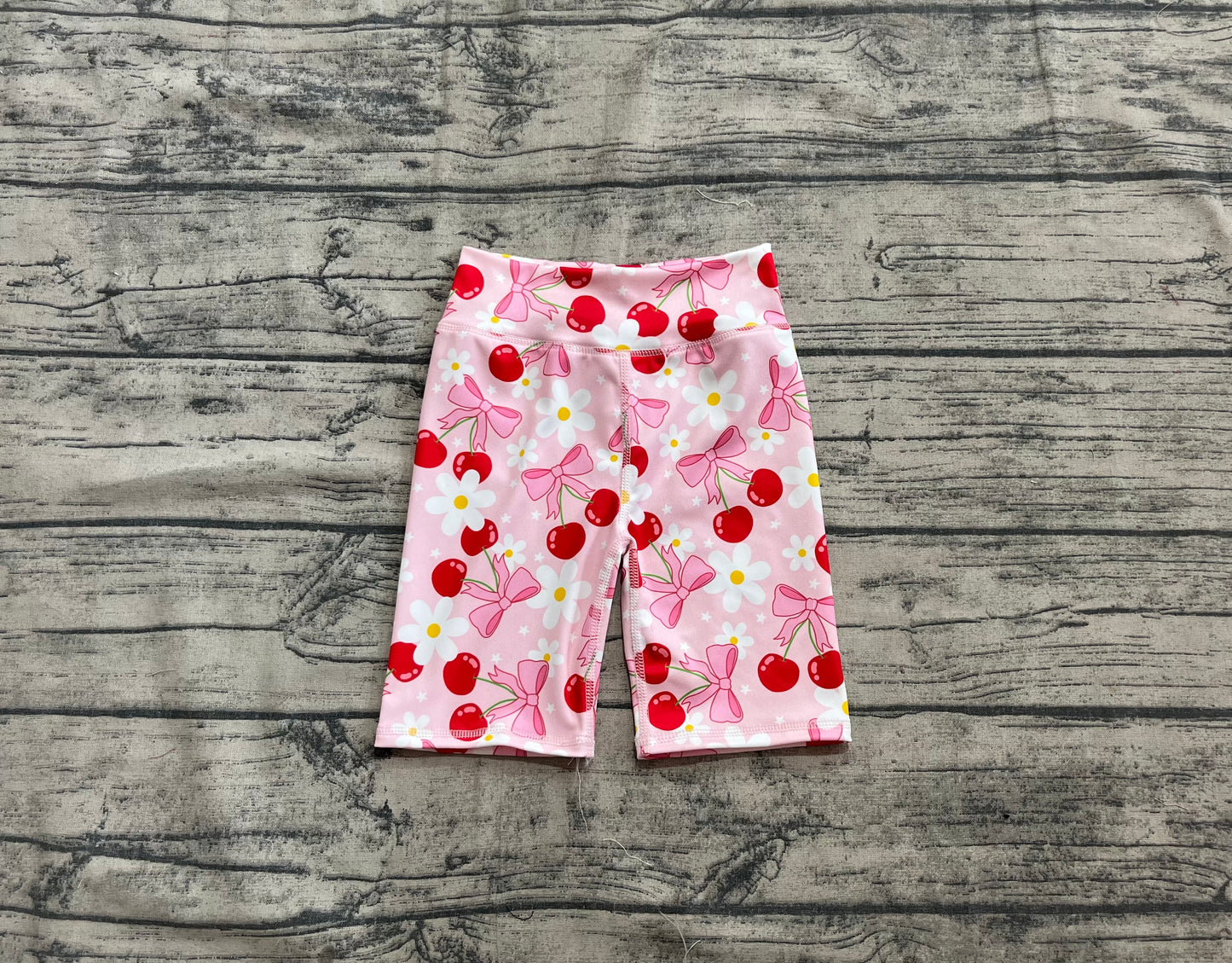 SS0541 Baby Girls Pink Bows Flowers Biking Shorts Bottoms   D 4.12