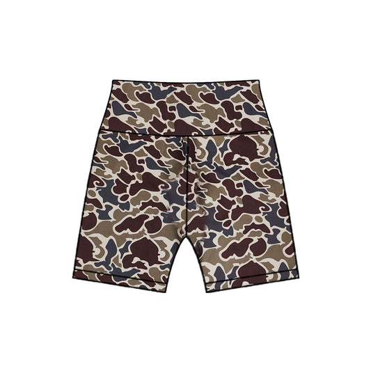presale SS0542 Baby Girls Dark Brown Camo Biking Shorts Bottoms D 3.22