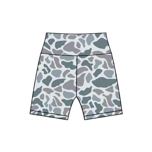 presale SS0543 Baby Girls Gray Camo Biking Shorts Bottoms D 3.22