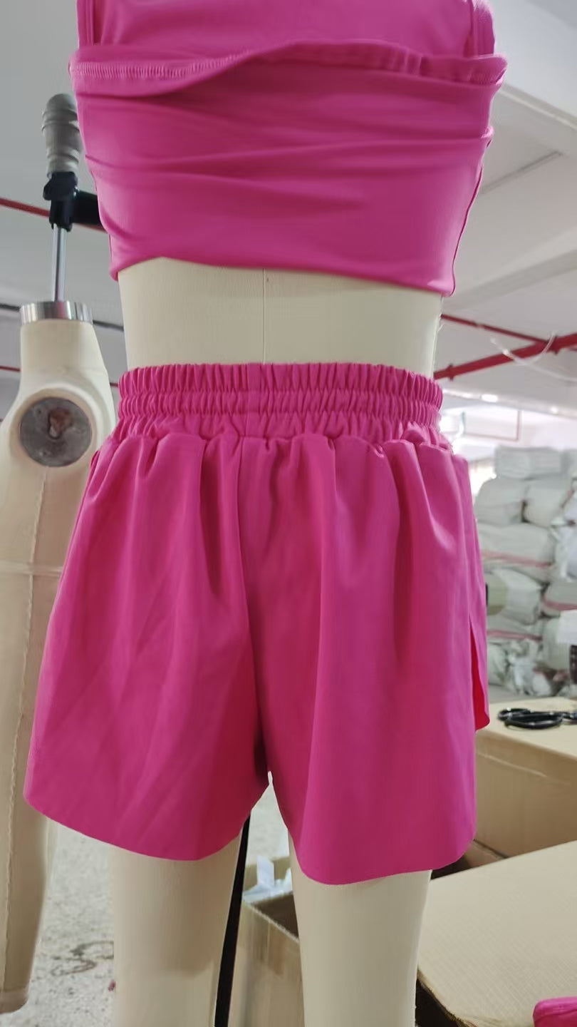 SS0545  Baby Girls Hot Pink Yoga Skort Shorts Bottoms D 5.22