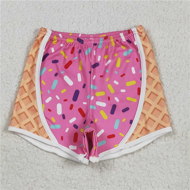Mommy and me Baby Girls Pink Ice-cream Drip Yoga Shorts Bottoms D 6.17