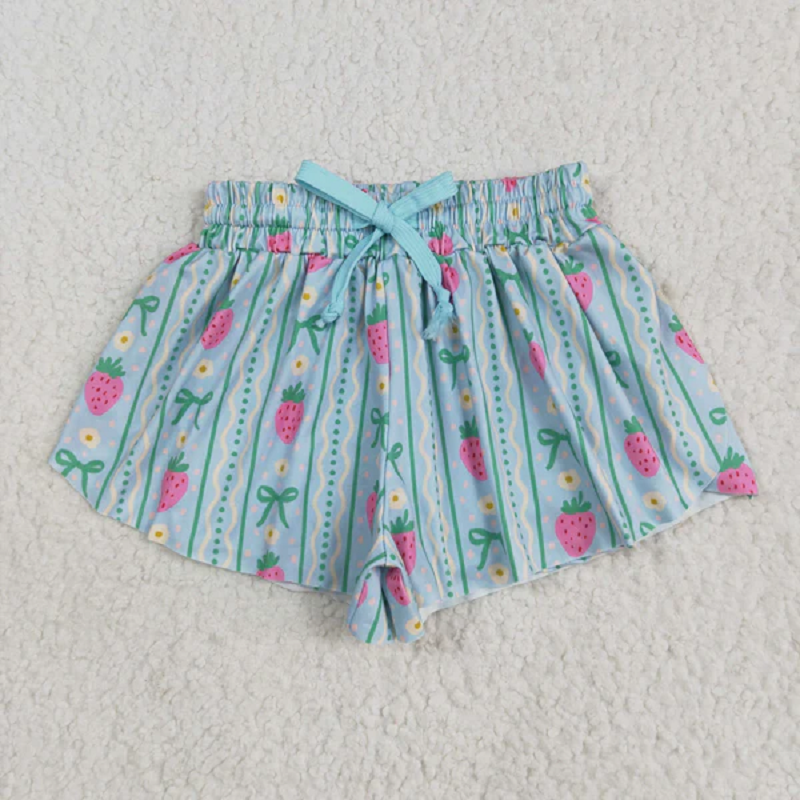 Sibling Baby Girls Colorful Bows Leopard Skorts Ruffle Summer Shorts Bottoms  D 6.23