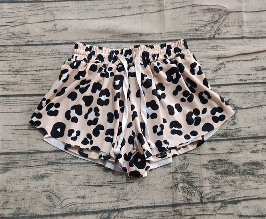 presale SS0585 Baby Girls Black Leopard Summer Shorts Bottoms D 4.2
