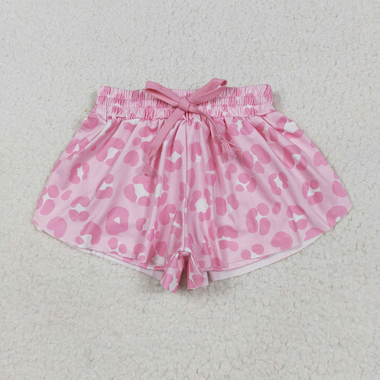 SS0587 Baby Girls Pink Leopard Summer Shorts Bottoms D 5.28