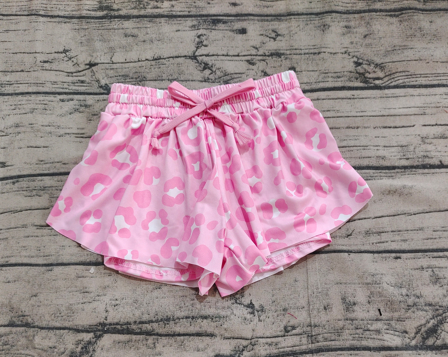 SS0587  Baby Girls Pink Leopard Summer Shorts Bottoms D 5.28
