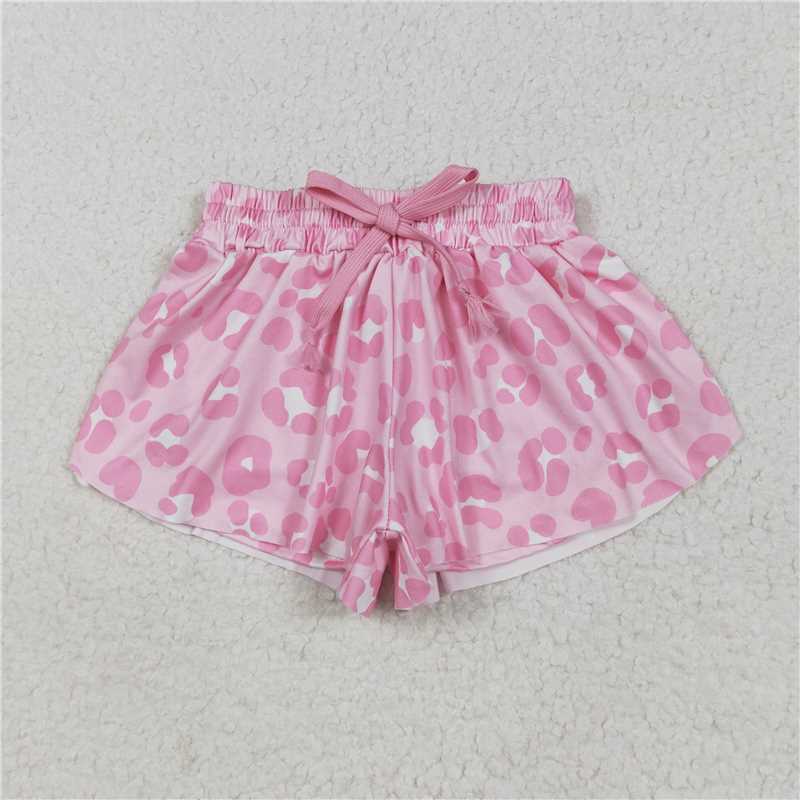 Sibling Baby Girls Colorful Bows Leopard Skorts Ruffle Summer Shorts Bottoms  D 6.23