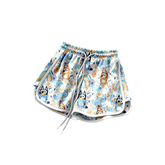 presale SS0600 Baby Girls Cartoon Dogs Rainbows Shorts Bottoms D 4.4