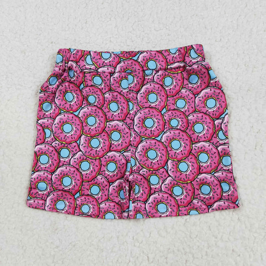 SS0632 Baby Girls Pink Donuts Summer Shorts Bottom D 7.2