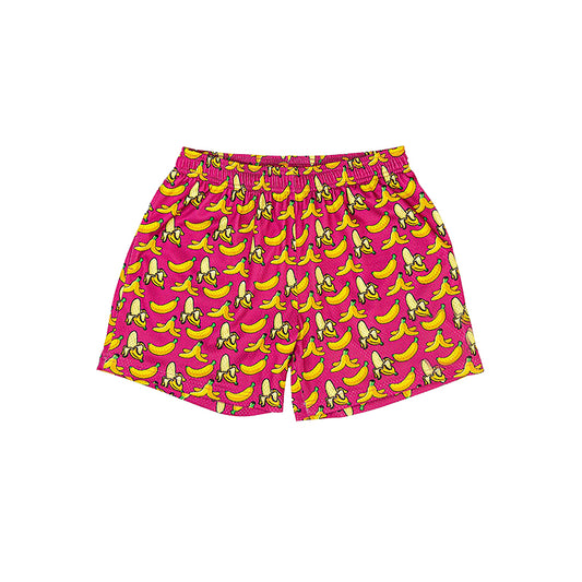 presale SS0633 Baby Girls Pink Bananas Plaid Summer Shorts Bottom  D 7.2