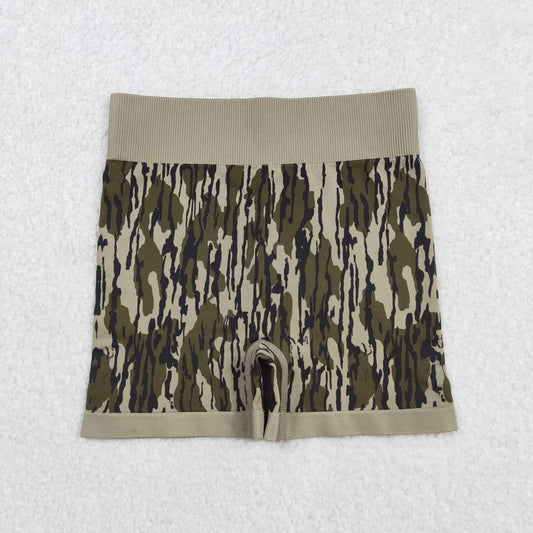 SS0642 Adult Women Bottomland Camo Knitted Yoga Bottoms  D 905