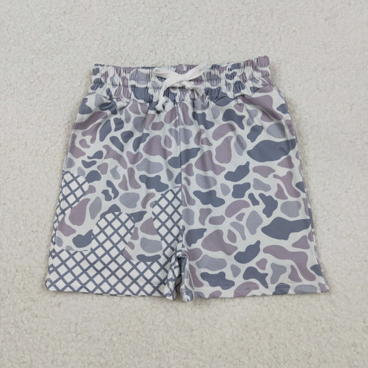 SS0647 Baby Boys Grey Camo Drip Team Shorts Bottom  D 1028