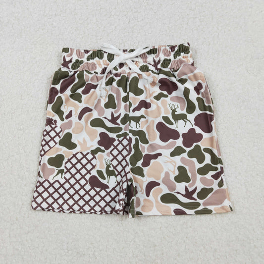 SS0652 Baby Boys Dog Duck Deer Camo Drip Team Shorts Bottom D 1024