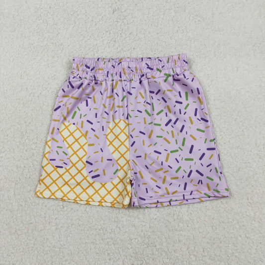 Baby Boys Mardi Gras Sprinkles Drip Team Short Bottoms Comfortable Soft Cotton Baby Clothing for Boys