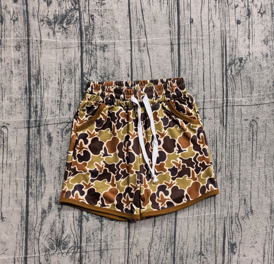 Pre order camo pocket shorts