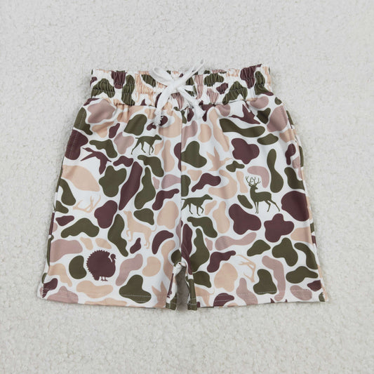 SS0699  Baby Boys Southern Hunting Ducks Deer Camo Pockets Shorts Bottom  D 1210