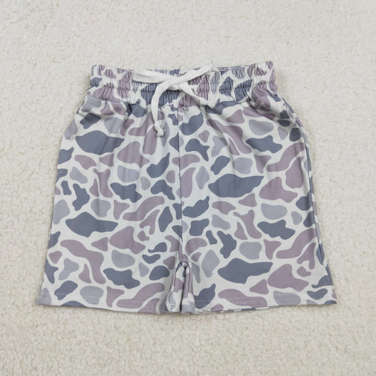 SS0730 Baby Boys Southern Light Grey Camo Pockets Shorts Bottom  D 1211