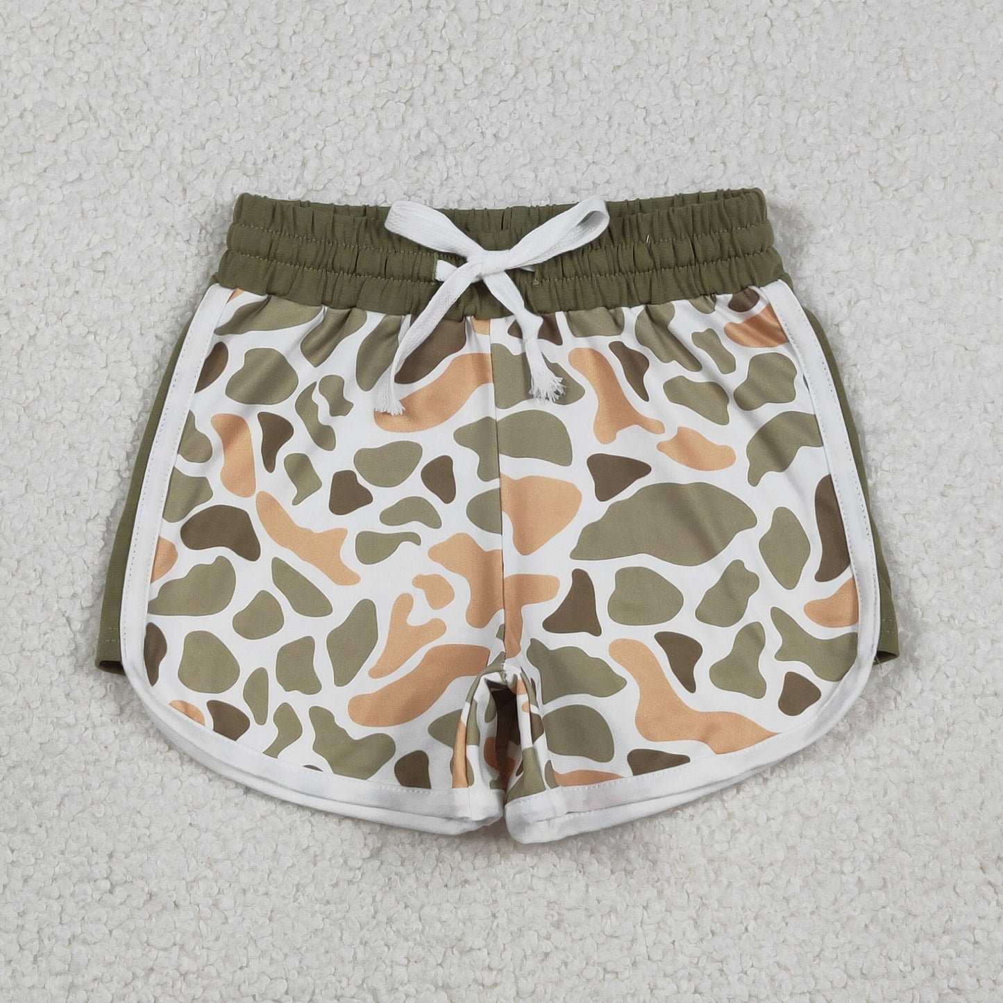 Southern Orange Camo Shorts Bottom for Baby Girls Cute And Fashionable Bottoming Wear for Infants