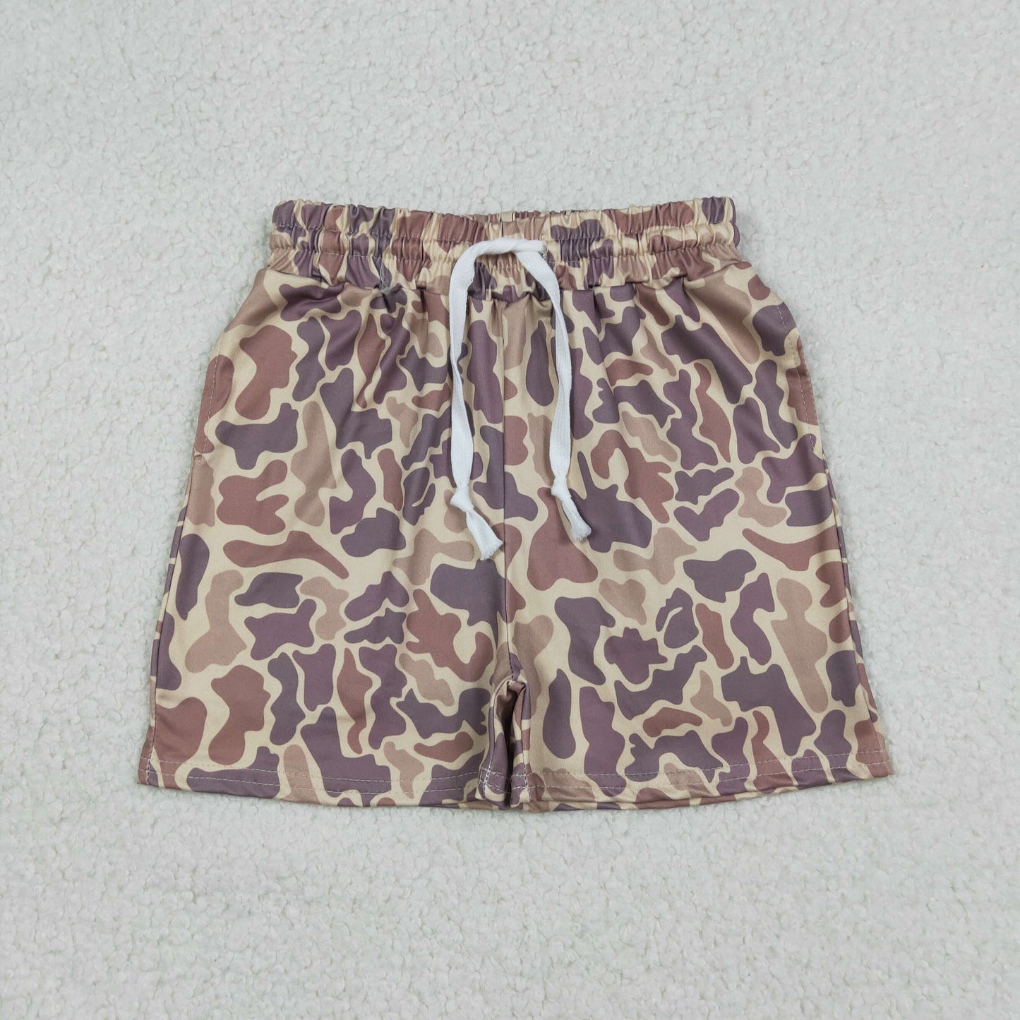 Baby Boys Southern Khaki Camouflage Shorts with Pockets Bottom for Infants