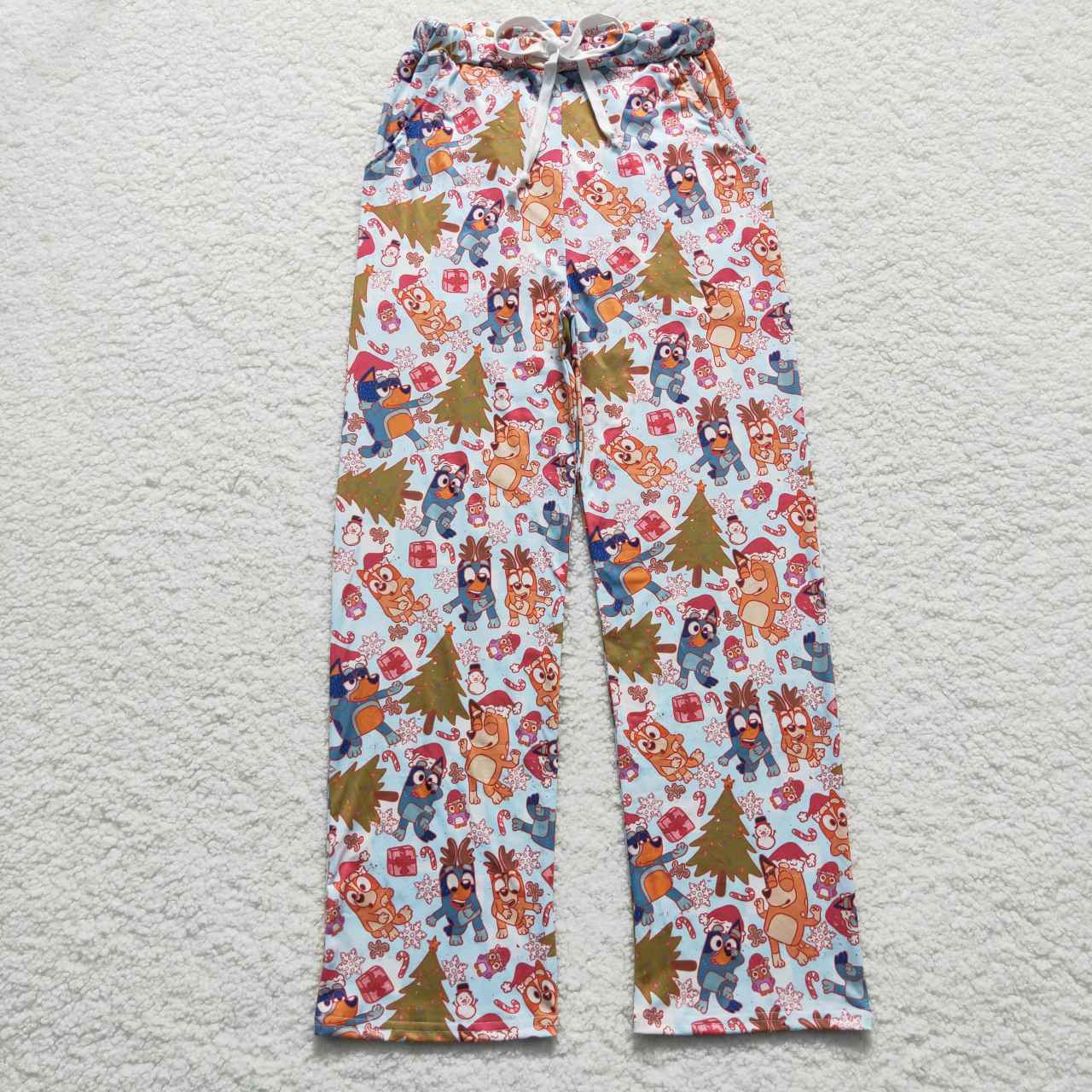 P0266 Adult Christmas Blue Pants