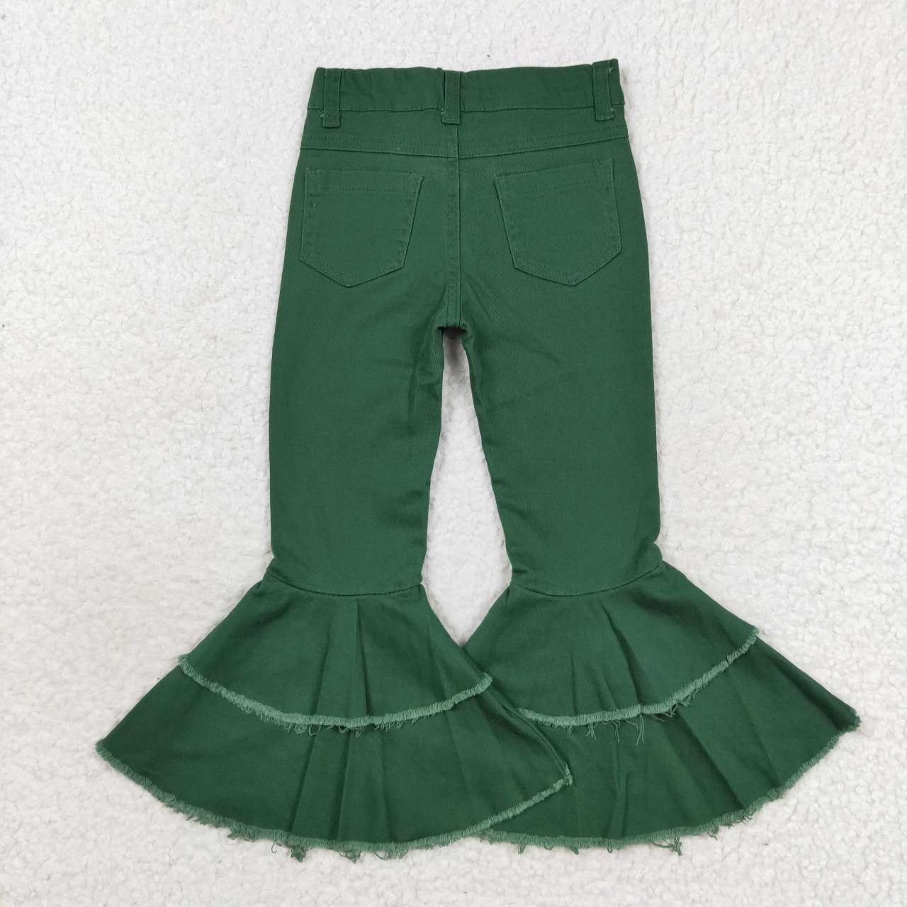 P0171 Dark Green Denim Trousers