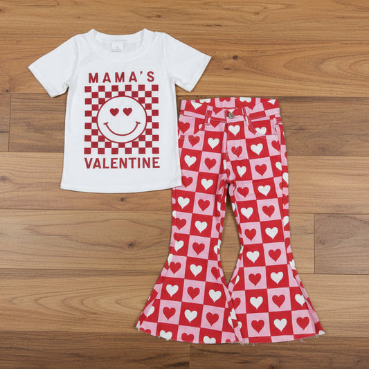 mama's valentine jeans clothes set