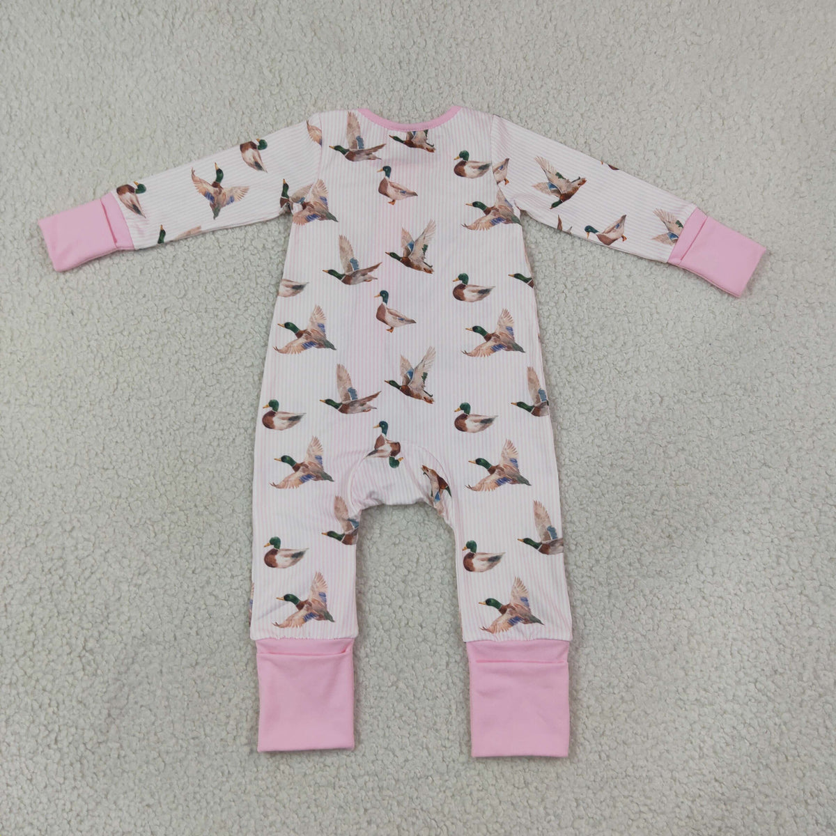 LR3218 pink duck mallard zip sleeper