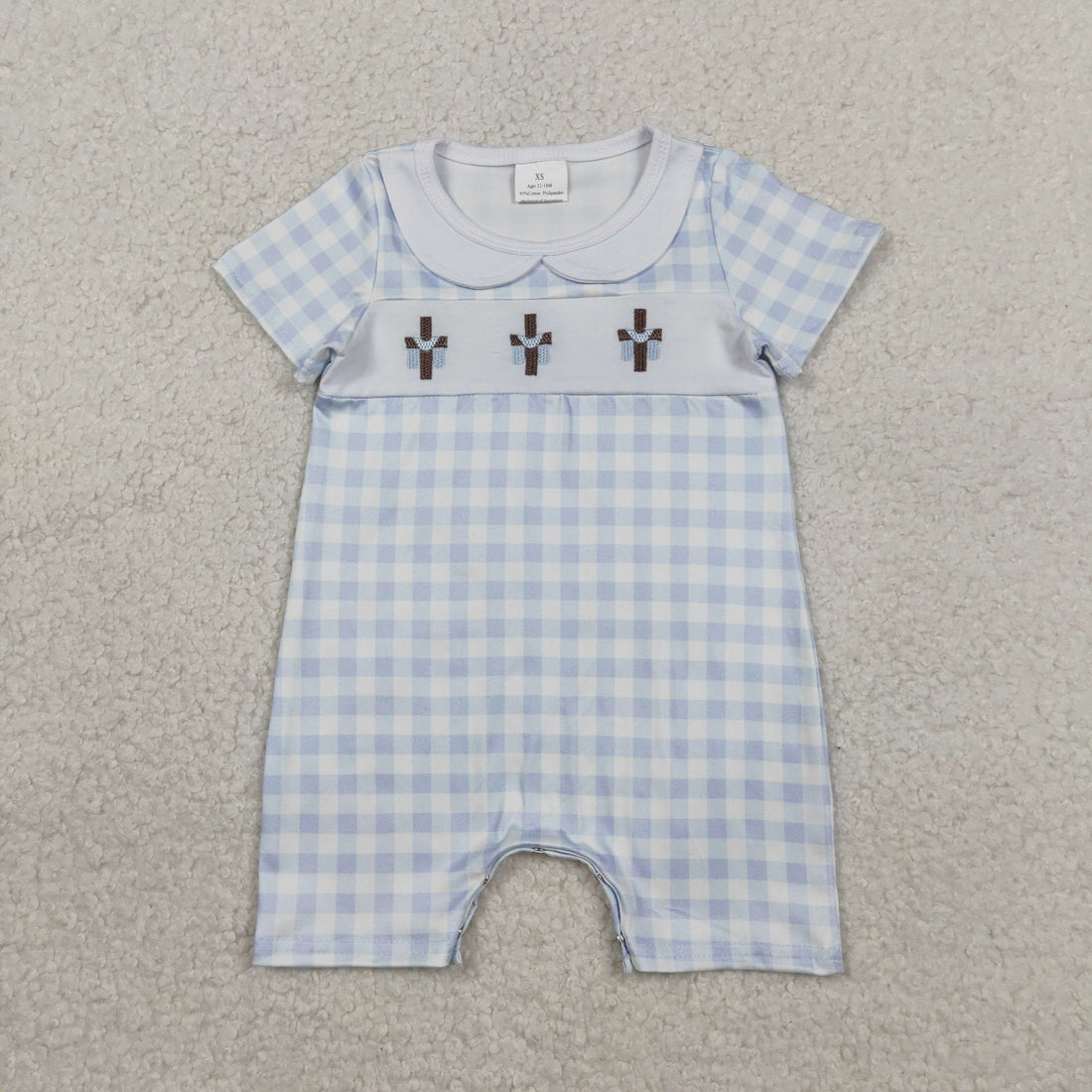 Sibling easter cross romper and dress
