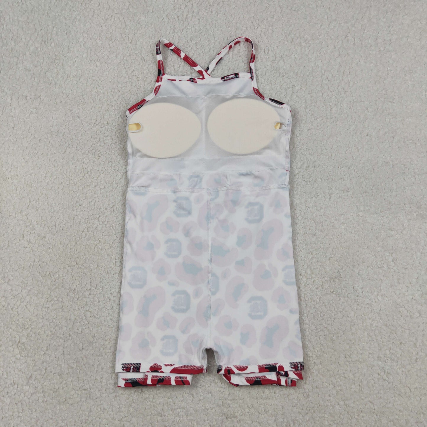 black red team athletic skort dress