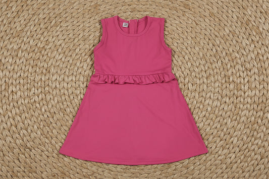 sleeveless hot pink athletic dress