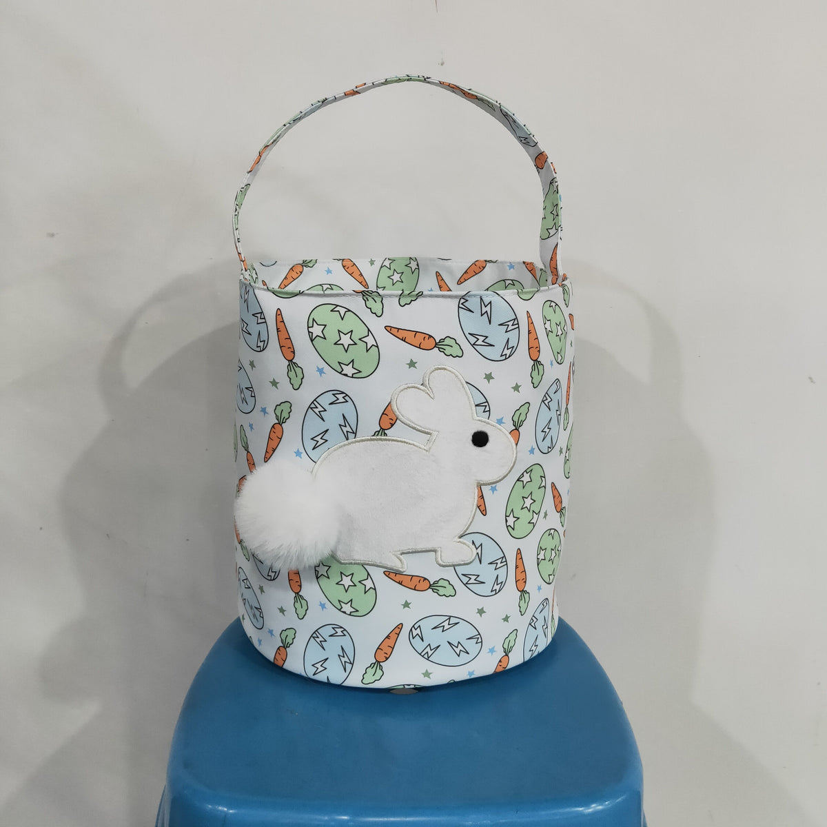 easter egg carrot bunny pattern baseket bag