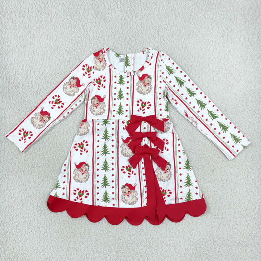 santa trees candy cane scallop athletic Christmas dress