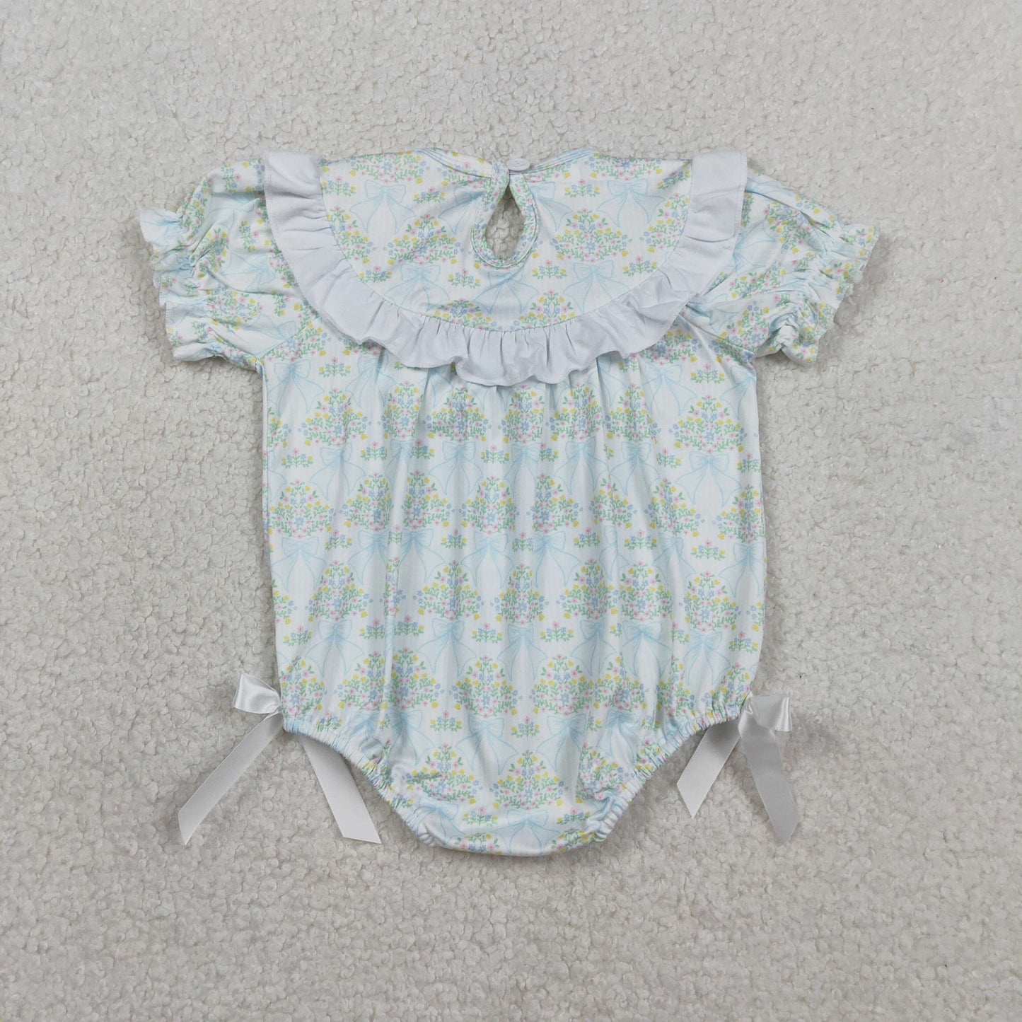 floral coquette embroidery smock bubble