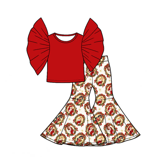 MOQ 30 Jennifer bamboo princess flare bottom outfit