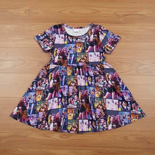 short sleeve kpop dress