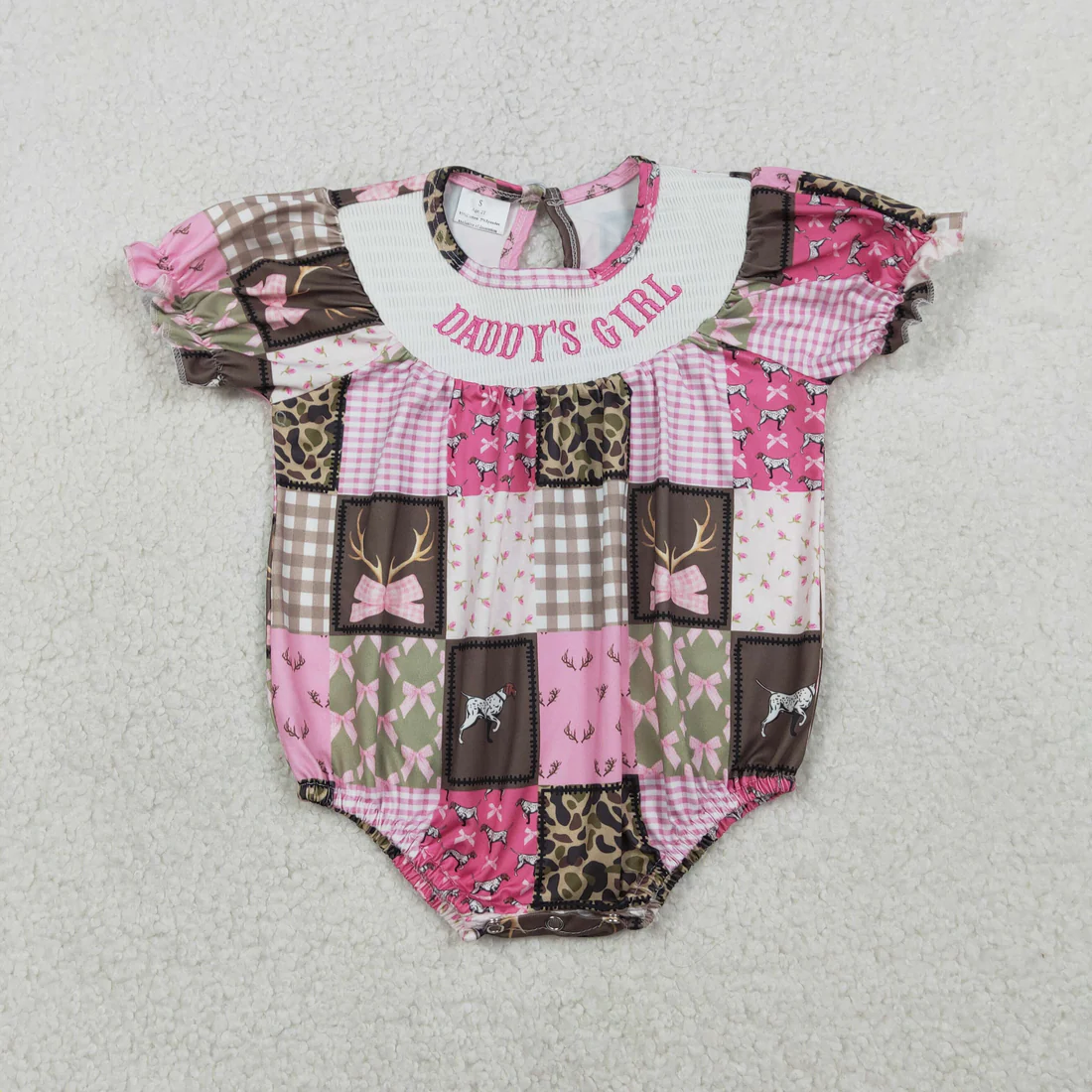 Sibling daddy's girl smocked bubble and dress